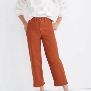 Madewell Slim Emmett Wide-Leg Crop Pants Size 24